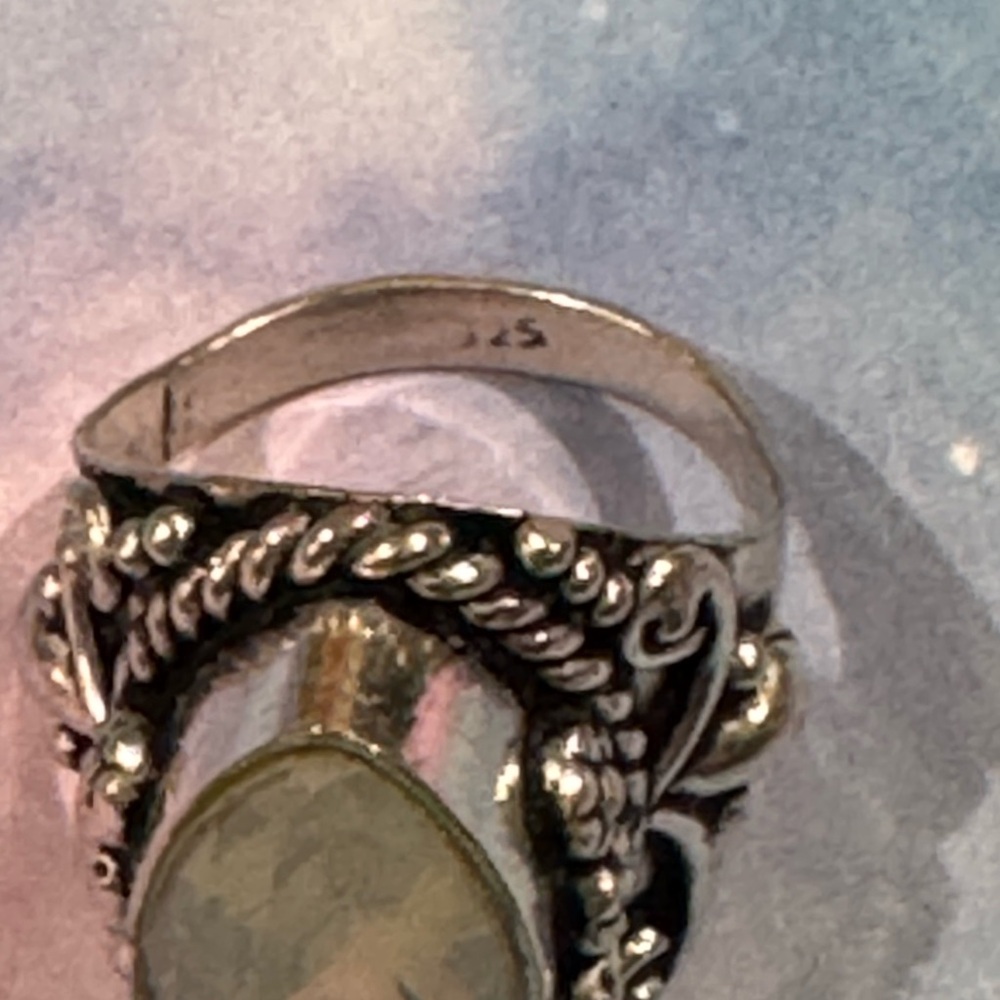 Silver Opalite Ring - image 7